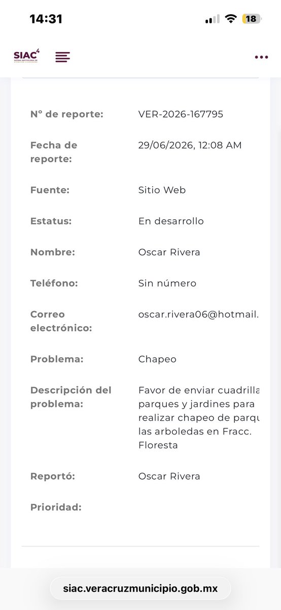 Oz_Rivera's tweet photo. @espejohernandez su valioso apoyo para resolver solicitud se ha insistido por varios meses a través de la plataforma digital sin obtener solución https://t.co/rVv1SsxIsU