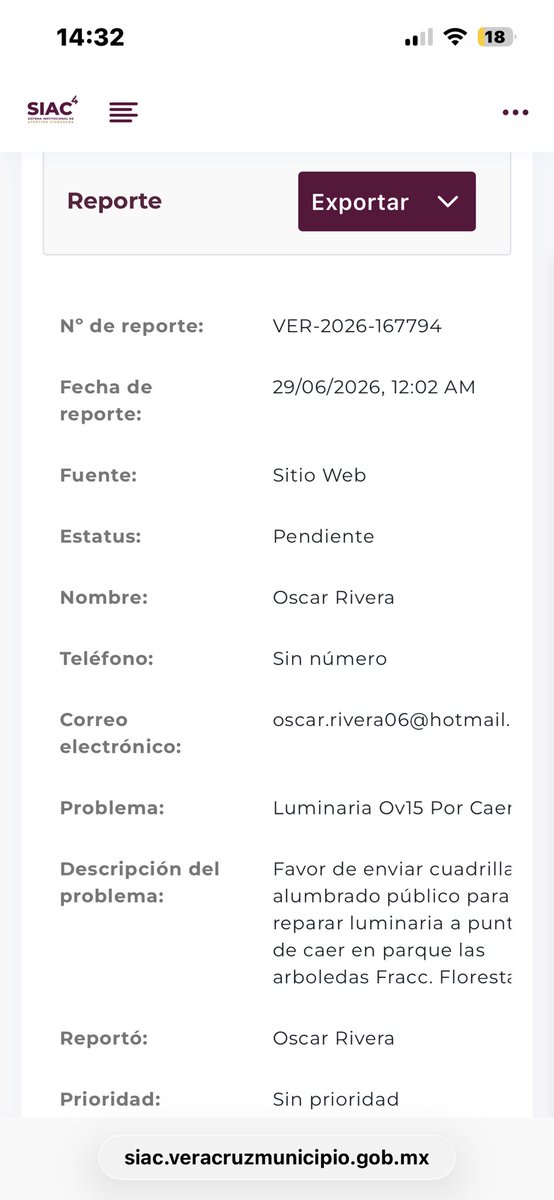 Oz_Rivera's tweet photo. @espejohernandez su valioso apoyo para resolver solicitud se ha insistido por varios meses a través de la plataforma digital sin obtener solución https://t.co/rVv1SsxIsU