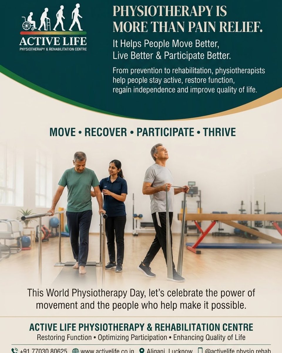 ALPhysioRehab's tweet photo. World Physiotherapy Day 2026 🧠❤️

Physiotherapy and physical activity support cardiovascular health and stroke rehabilitation—helping people move better, regain function, and live more independently.

Movement is more than mobility.

#WorldPTDay #Physiotherapy https://t.co/MjwtlIj4pw
