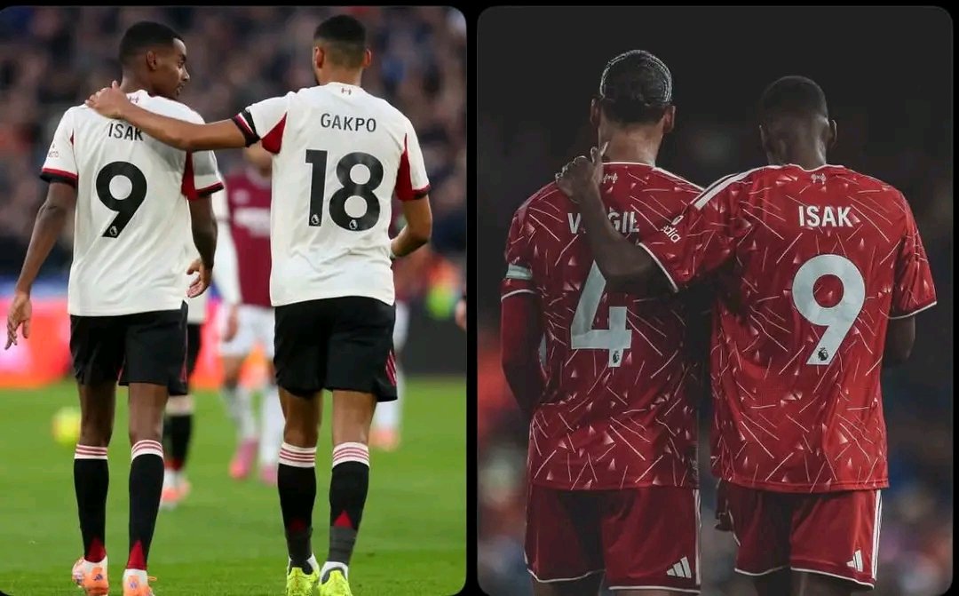 EmperorT10's tweet photo. Isak has always had a great relationship with our Dutch players. 🇸🇪🇳🇱❤️ #LFC #YNWA https://t.co/Y5QXsRb1t0