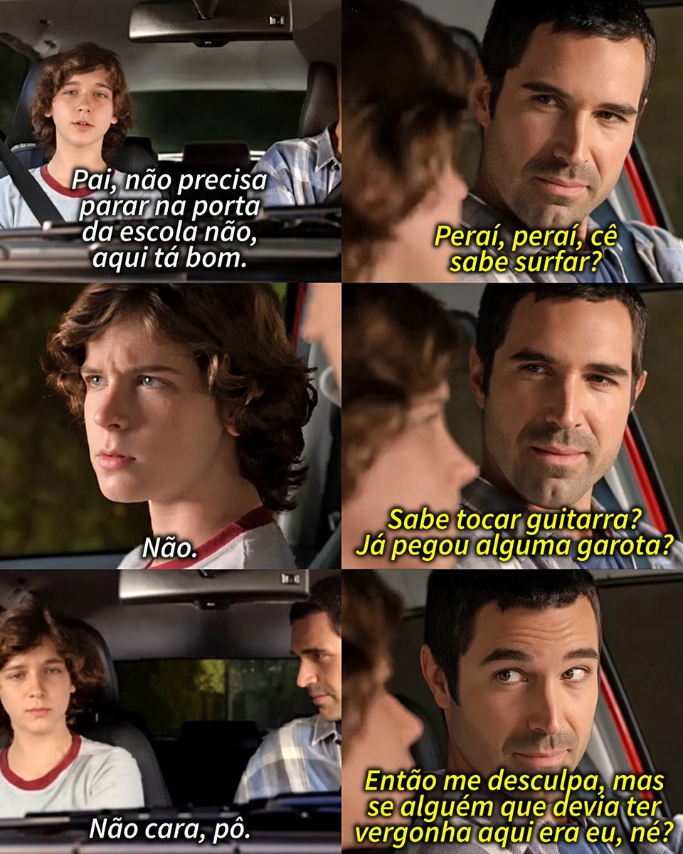 jlinzombie's tweet photo. Em um comercial da Volkswagen Space Cross 2011, um pai ensina seu filho beta que não devia ter vergonha de ser levado até a escola. Brutal. https://t.co/6cFPAbKoEC