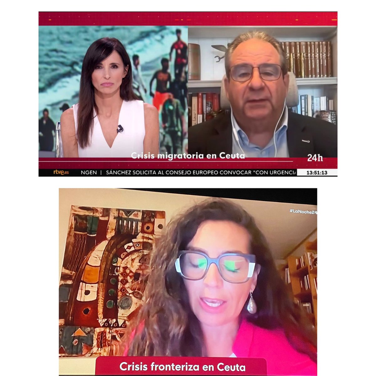 TalebSahara's tweet photo. Esta noche @rtve invitó a Beatriz Mesa y la semana anterior a Fernández. Ambos muy ligados al régimen marroquí y las dos principales voces españolas que defienden el expansionismo marroquí. 

A estas alturas, quien no lo tenga claro es porque no quiere. https://t.co/4TXbWiihML