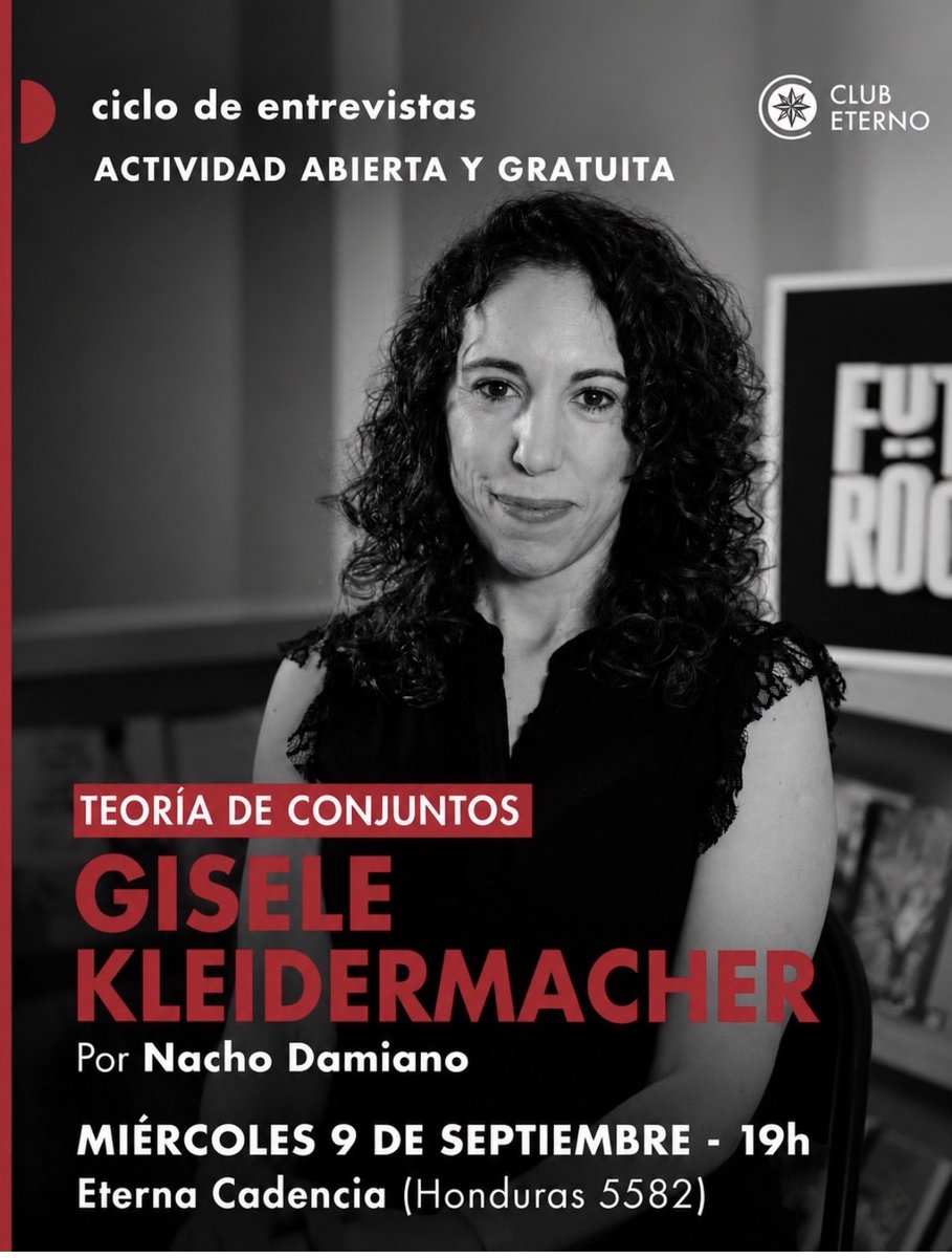 gigiklei's tweet photo. Este miércoles 9 de septiembre voy a estar conversando sobre Migrantes. Crónicas de los recién llegados, mi último libro publicado por Futurock Ediciones.
📅 Miércoles 9 de septiembre
🕖 19 h
📍 Eterna Cadencia – Honduras 5582, CABA
🎟️ Actividad abierta y gratuita

#Migraciones https://t.co/fYW9UfZ1dS