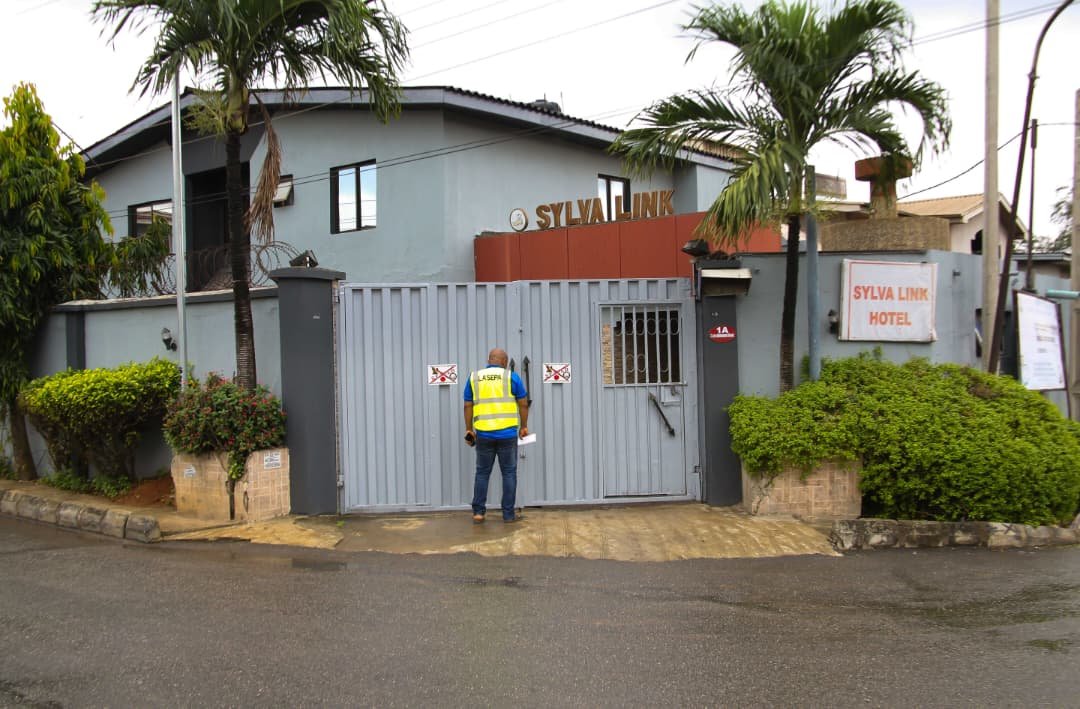 LasepaOfficial's tweet photo. 5. Sylvalink Hotel, located at Kunle Adebowale Street, Anthony, was sealed for non-compliance with the Agency’s directives.

6. Print Factory, located at Faramobi Ajike Street, Anthony Village, was sealed for non-compliance with the Agency’s directives.

7. Queen India, located at Sylvia Crescent, Anthony Village, was sealed for non-compliance with the Agency’s directives.

8. Ivory Exclusive Hotel, located at Hospital Road, Gbagada, was sealed for non-compliance  with the Agency’s directives.