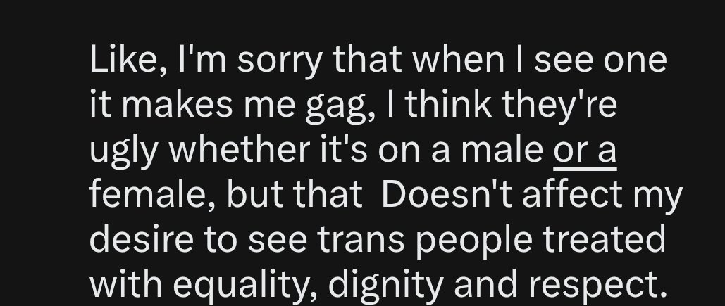 Pixelated_Kris's tweet photo. @bambieyedvamp The assumption that you're a transphobe because you aren't attracted to cock is disheartening tbh. https://t.co/a6ZL7DgtYS