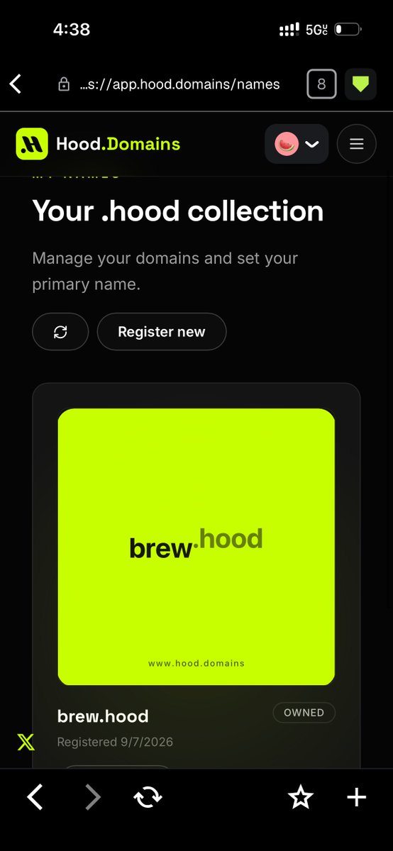 HowlingWindows's tweet photo. @hooddomains I would like to add my name to the airdrop selection thank you brew.hood https://t.co/OK7pWH3zWH