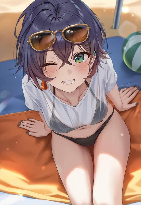 PhaethonsFinest's tweet photo. "It's so bright today... These sunglasses just aren't doing enough! Hey [reader], if you stay right there, then we're all set!"

She'd put on the best puppy dog smile that she could. 

"... Please?"

#ZZZRP #OpenStarter https://t.co/JgODLleWNq