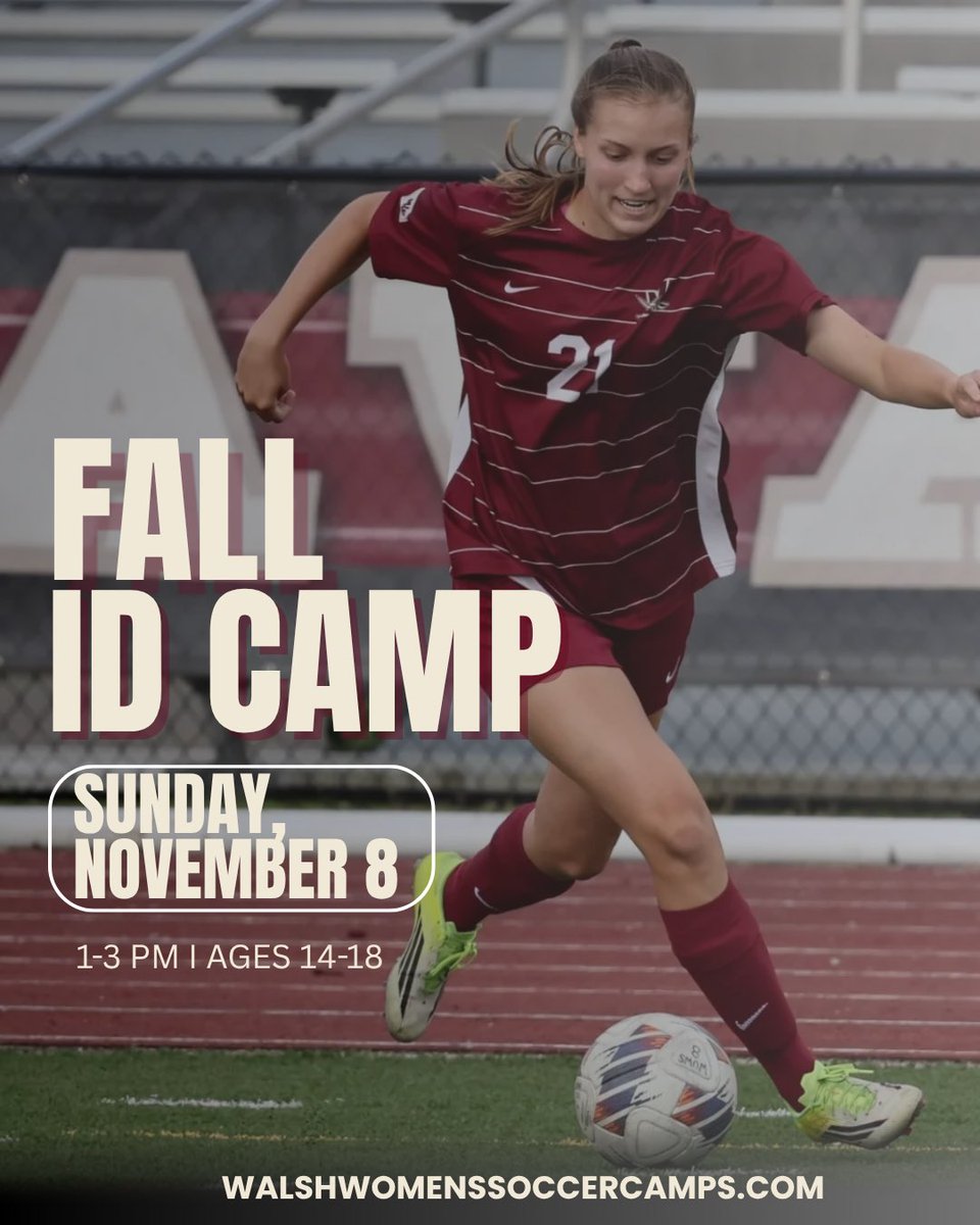 WalshWSoccer's tweet photo. Fall ID Camp has been set! Link to register &amp; more info in bio.

#SwordsUp⚔️ https://t.co/sw7SBEzaS5