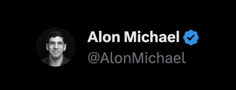 AlonMichael's tweet photo. I just got a new handle! 

Crazy that this worked,  but the @X handle marketplace got me the best one I could ask for. 

Clean, personal, my own. https://t.co/yb7dOPHea1