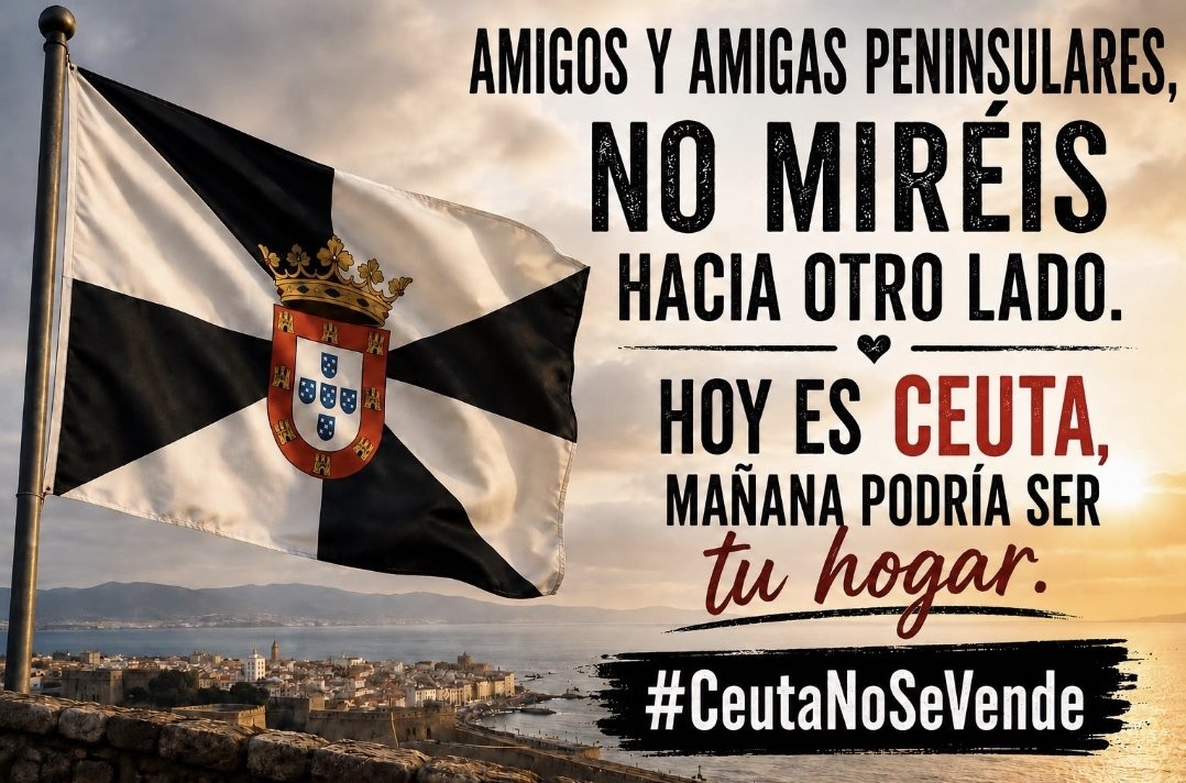 Estebandelashg's tweet photo. Debemos seguir mirando a CEUTA.

#ResistenciaCaballa 

@navedelmisterio @BeatrizTalegon 
@CarmelaRios 
@MariaJamardoC 
@JorgeCalabres 
@KettyGarat 
@juansotoivars https://t.co/aUFTVZcNUp