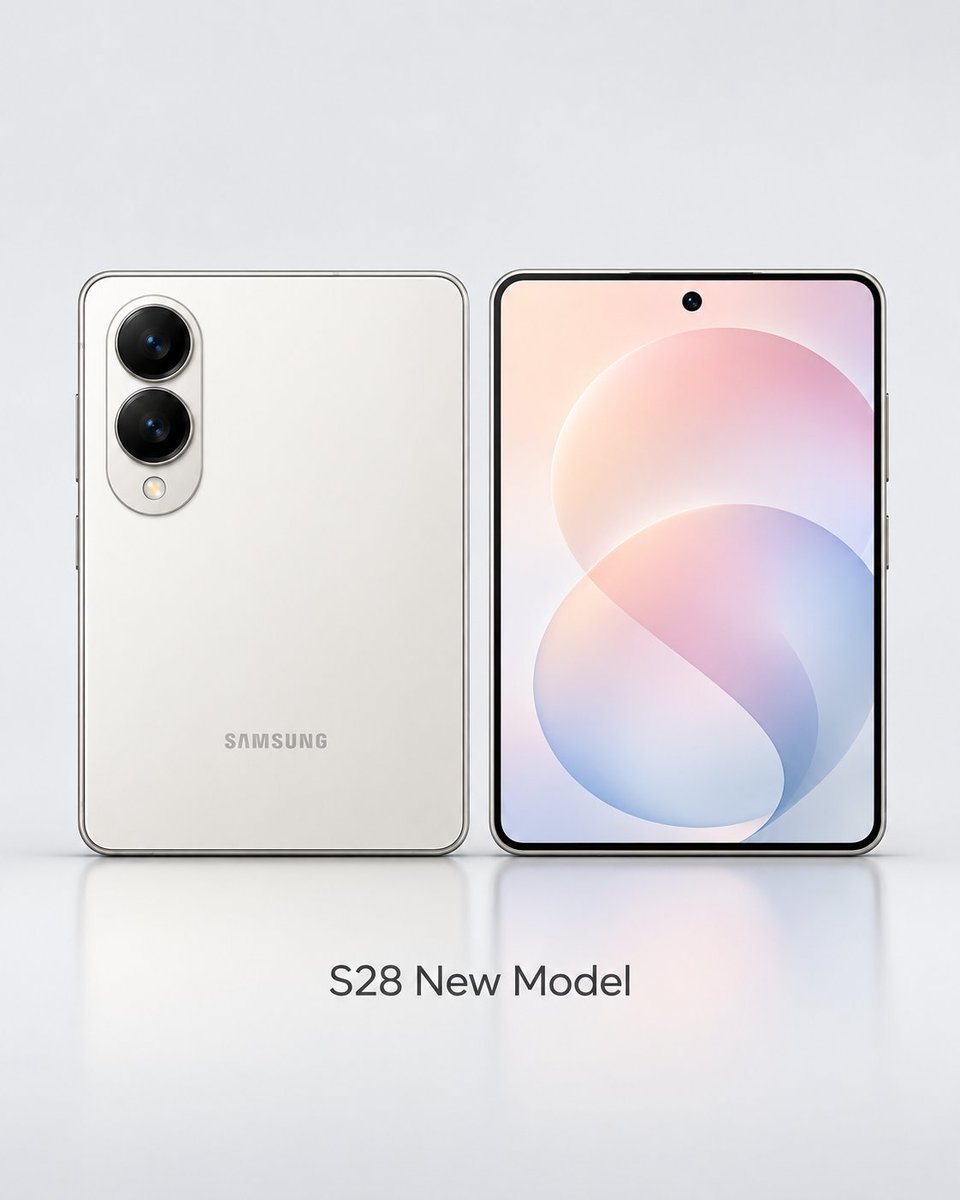 HadTech99's tweet photo. What if Samsung adds a new square-style model to the Galaxy S28 series? 👀

A shorter, wider Galaxy could offer a different experience from today’s tall phones:

📱 More compact overall size
🎬 Wider display for multimedia
🎮 Better proportions for some games and content
✨ A genuinely different form factor in the S-series

I think this could be one of the most interesting additions Samsung could make.

Would you buy a square Galaxy S28? 👇
Concept only.
#GalaxyS28 #Samsung #SamsungGalaxy #android #smartphone #tech