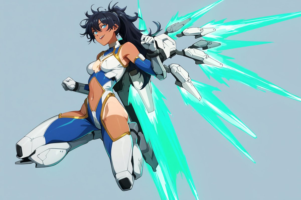 Sc0re_Up's tweet photo. 1/2 What ever happened to #Mechamusume ? It was a huge thing long ago.  Did boat-girls and strike witches take over the 'girl but robot' genre? #aiart #oc #aiイラスト https://t.co/xGhDdrLLQ3