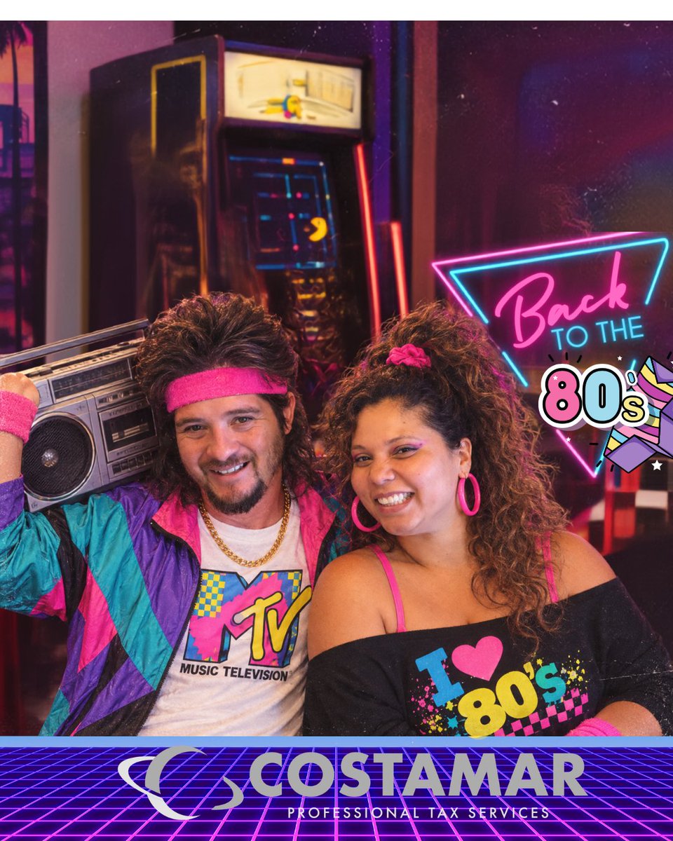costamarprotax's tweet photo. We jumped on the latest trend and took a trip back to the 80s! 

Whether it's 1985 or 2026, tax planning, bookkeeping, payroll, and business guidance are always in fashion.
📞 Call us: 954-430-1116
 Follow us: @CostamarProTax https://t.co/Pjn1fukOnn