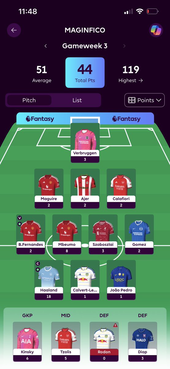 CR7_A16's tweet photo. Wildcard is almost locked.🔒

I really like this draft and I genuinely think it could be one of the best Wildcard teams for the upcoming Gameweek.

10 🔁 made

What would you change?

Coment… Barry or Gross? 👇

Let’s hear your thoughts. 🤝
#fpl / #wildcard / #PL https://t.co/BDFWR1bgv0