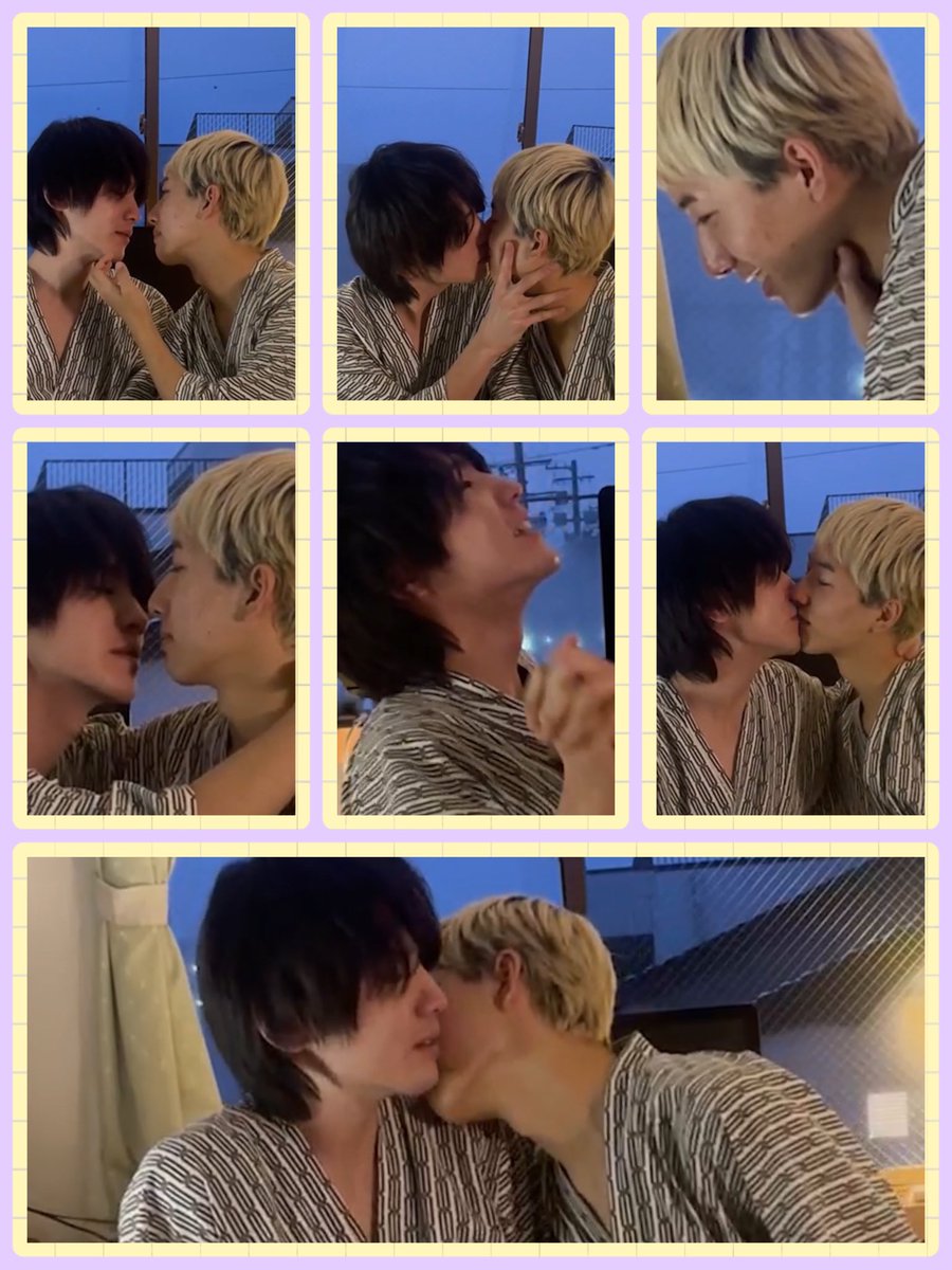 hamuussan86's tweet photo. 今朝の目覚めに、この2人💜💛

昨日のV logの2人も好きやで🎶
好きやねんけど

甘々に甘いのも、過去過去に過去いのも
見たくなる🥰

可愛すぎるやろ久家光樹💛
素直すぎるやろ藤田恭大💜

仕事休んで一日中見ときたいなぁ💕

#おにラブ　#おにサブ https://t.co/smPabB0ceg