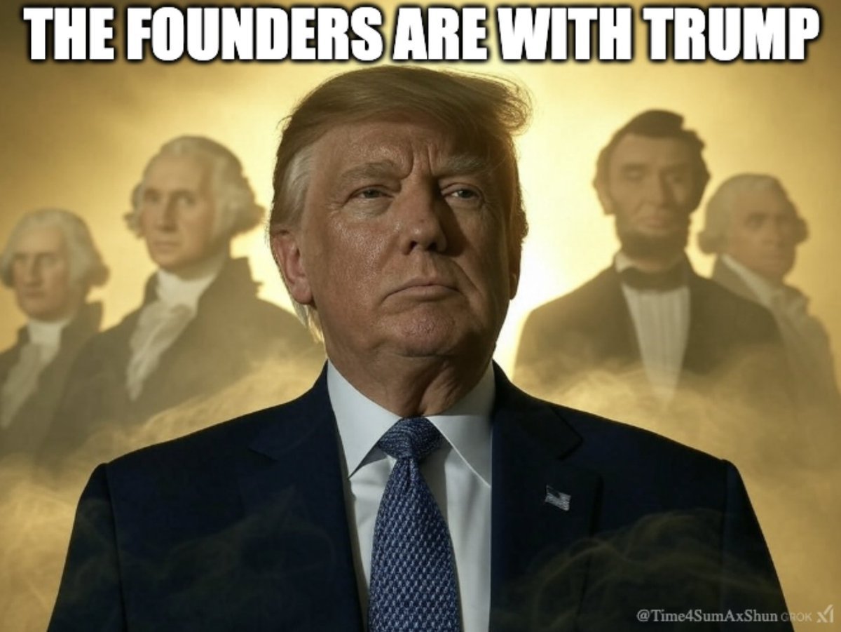 Time4SumAxShun's tweet photo. He's the GOAT POTUS and 'Refounder' like Lincoln! ❤️🇺🇸 https://t.co/OkpYafbX76