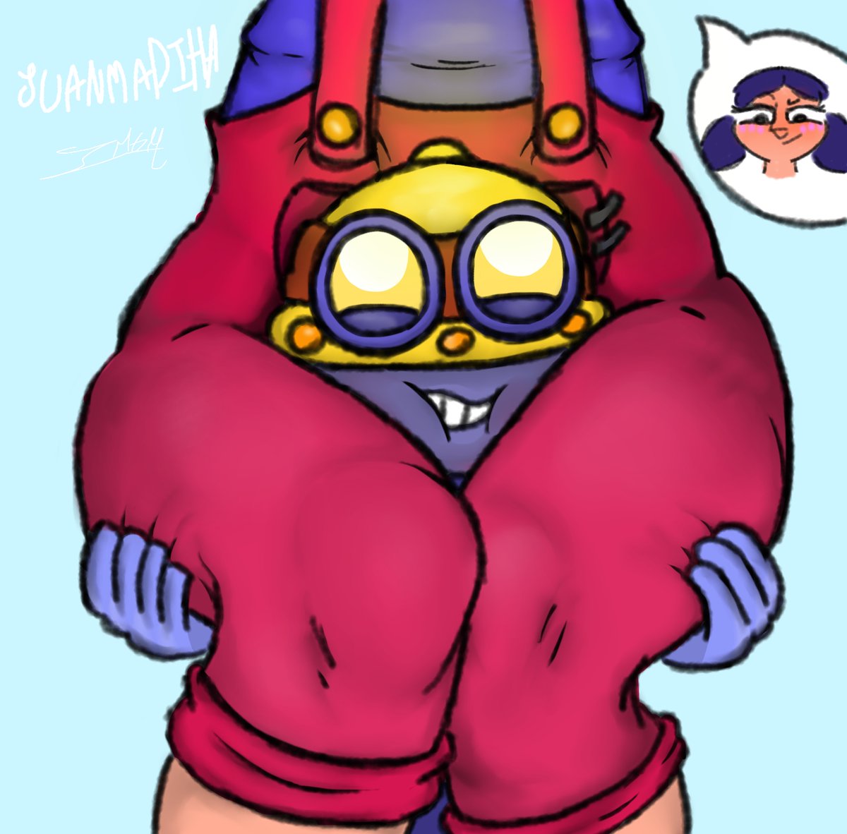 juanmadihita's tweet photo. carl tampoco pasa hambre en la relacion 😛
.
#drillcart #brawlstars #brawl #carlxjacky #jackyxcarl https://t.co/ELXA9ObTOi