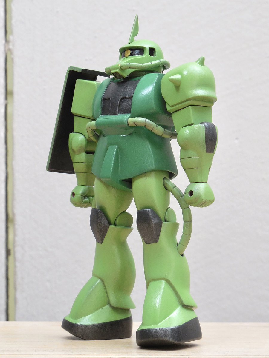 ztz3oo's tweet photo. #旧キット 1/144 #ザク
完成！肩をハの字カット、スカート拡張、太もも短縮、股関節アルミ線化。ザクかわいいなぁ😂 https://t.co/O3VwNZecC0