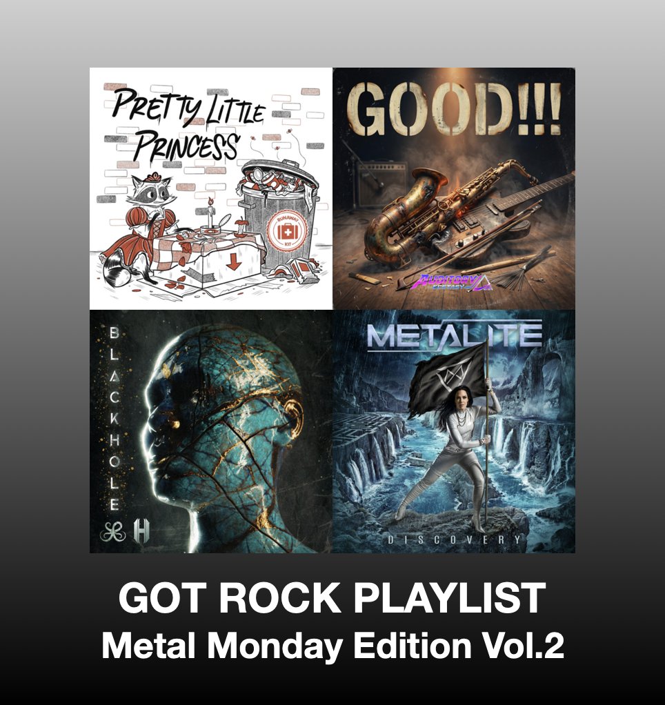 ScottKash88's tweet photo. Got Rock Metal Monday Playlist
#RunawayKit Pretty Little Princess
@AuditoryExteec GOOD!!!
#OceansInSilhouette/@Halocene BLACK HOLE
@MetaliteSweden The Metal Elite
+MORE
#Spotify
https://t.co/iKqS8ytbCL
#NewMusic #Rock #Metal #GotRock https://t.co/c8XrIWST6g
