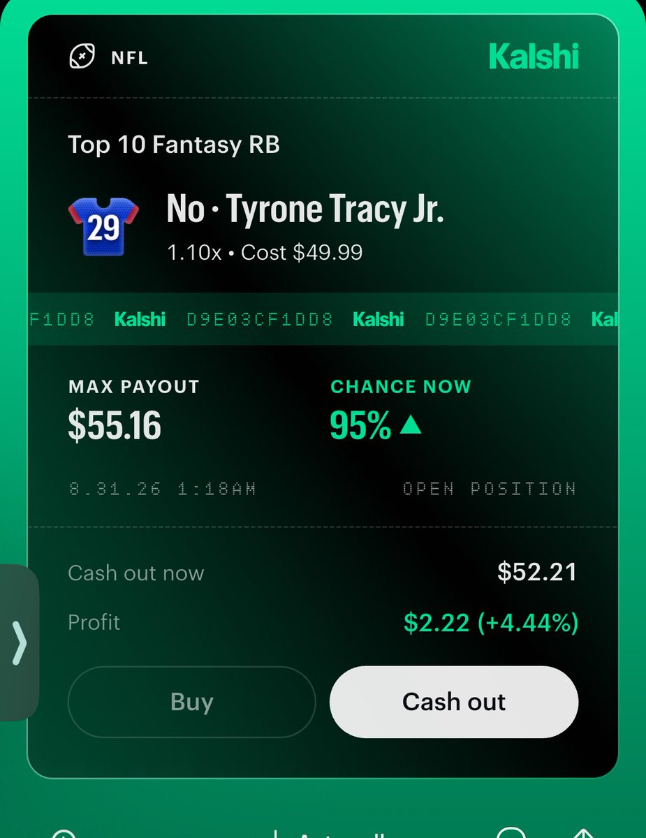 Lobstalocks's tweet photo. Knew I should have put more on this, but this was the closest thing to free money i’ve ever seen https://t.co/elZrzGViFV