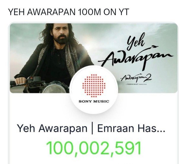 NIRUPA1382's tweet photo. 100 Million.......
OMG! WOW! AWESOME !
I'm Sooo sooo Happy for You @AmaalMallik Sir & the entire team of #YehAwarapan...
Lots of love from
SOUTH AFRICA
#AmaalMallik
#Amaalians https://t.co/6UppWkgmm2