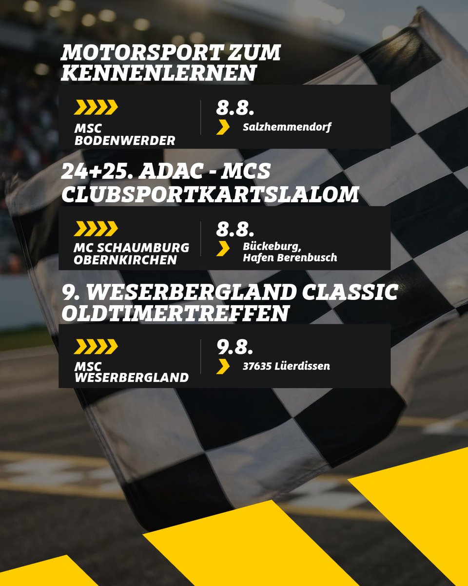 IsrealPeakthg's tweet photo. Weekend Line-up

Whether kart slalom, classic cars, or motorsport experiences—here’s an overview of events taking place on August 8 and 9. https://t.co/uTepA1gYC8