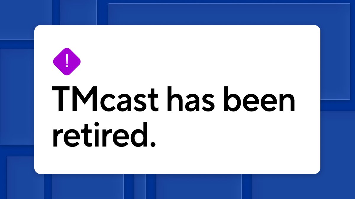mavionx's tweet photo. TMCast has been retired. More information is at https://t.co/QzYcA6btF9 https://t.co/FkAV1EMAgp