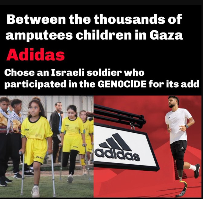 Joe7vhsjeu6's tweet photo. @PalestineChron We welcome Adidas’s change of heart, but we demand a public apology in English.

https://t.co/zSs5N9VE5b https://t.co/9hcj82Pozm