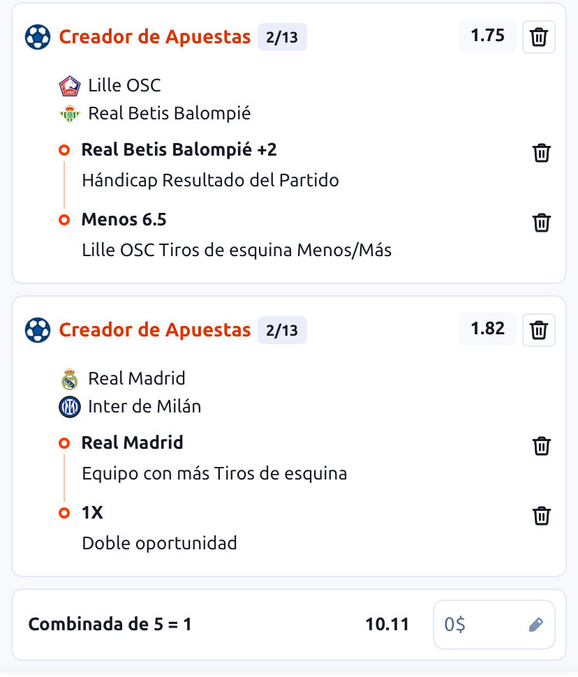 JavoBets's tweet photo. Cuota x10 analizada para la jornada de Champions del día de mañana (martes).

Les dejo el link para que la hagan acá abajo. https://t.co/sllKvfohZx