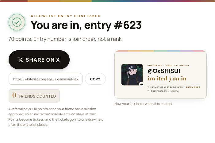 OxSHISUI's tweet photo. @consensus_games In https://t.co/4CXOFoXaCH