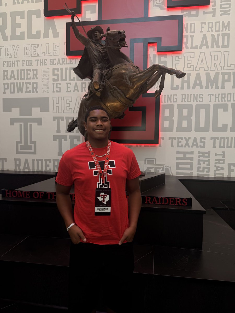 KureneMao's tweet photo. Had a great time at @TexasTechFB this weekend! Thank you for the hospitality. Loved the atmosphere!!
@coachfreddiej @ClayMcGuireTTU @JoeyMcGuireTTU https://t.co/B8bDkL7gqD