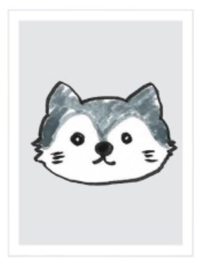 hcaep_a's tweet photo. フォトフレーム買う予定なかったけどユマのイラスト可愛すぎてwwwwwほしい🐺wwwww https://t.co/wDcOofd5qI