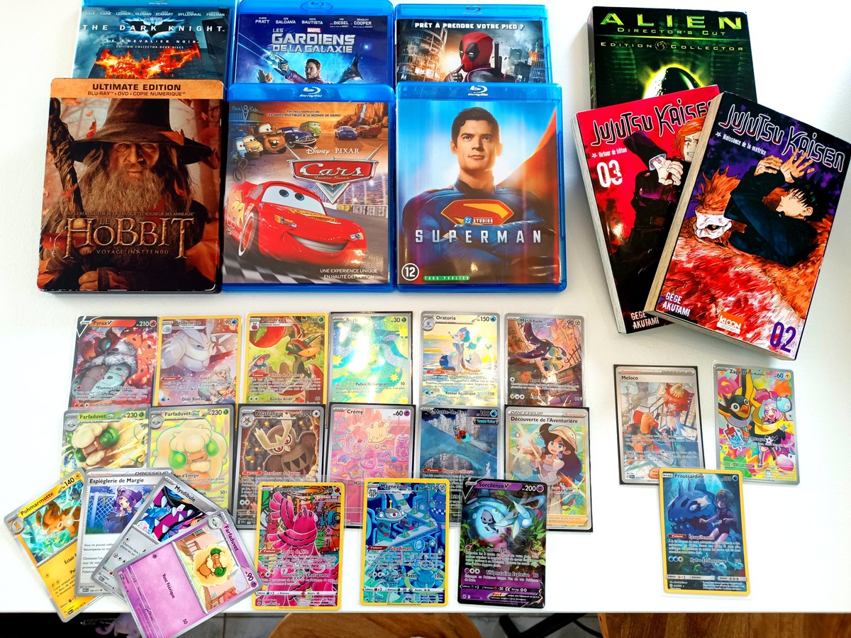 fayteurlefaux's tweet photo. J'ai fais pas mal de bonne affaire durant la Braderie de Lille, très content de mes trouvailles ! J'ai enfin trouvé LE Blu-ray Cars et de nouvelles cartes pour Farfaduvet 🙏 https://t.co/VgLsYzkIjM