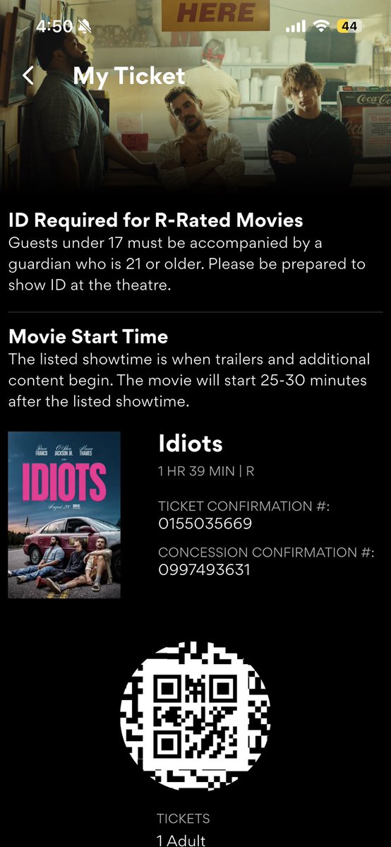 divthesehands's tweet photo. This movie deserves way more screen time good stuff #amc $amc #atamc https://t.co/AJJq2QOiJI