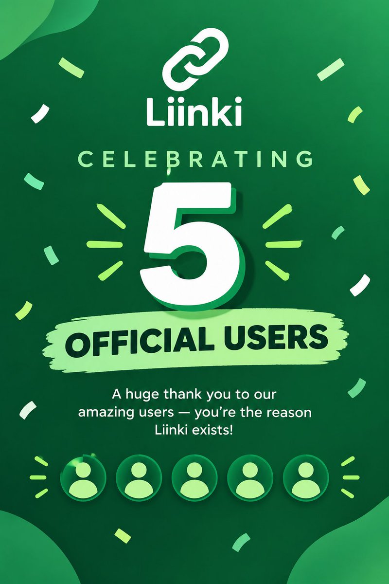 Liinki_app's tweet photo. 🎉 Liinki has 5 official users 🎉
Thank you to everyone so far! 
If anyone would like to download our app from the play store: 

https://t.co/YHSKGtrnoK

#buildinpublic #shipaton https://t.co/6HUdfbzWjW