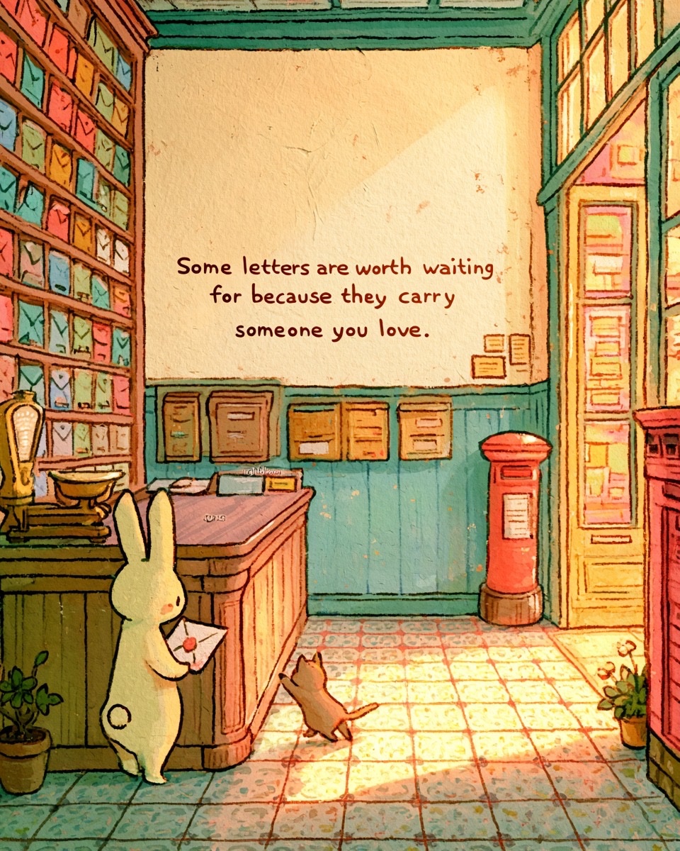 Nightbloomc's tweet photo. Some letters are worth waiting for because they carry someone you love. https://t.co/hxT0hUdtts