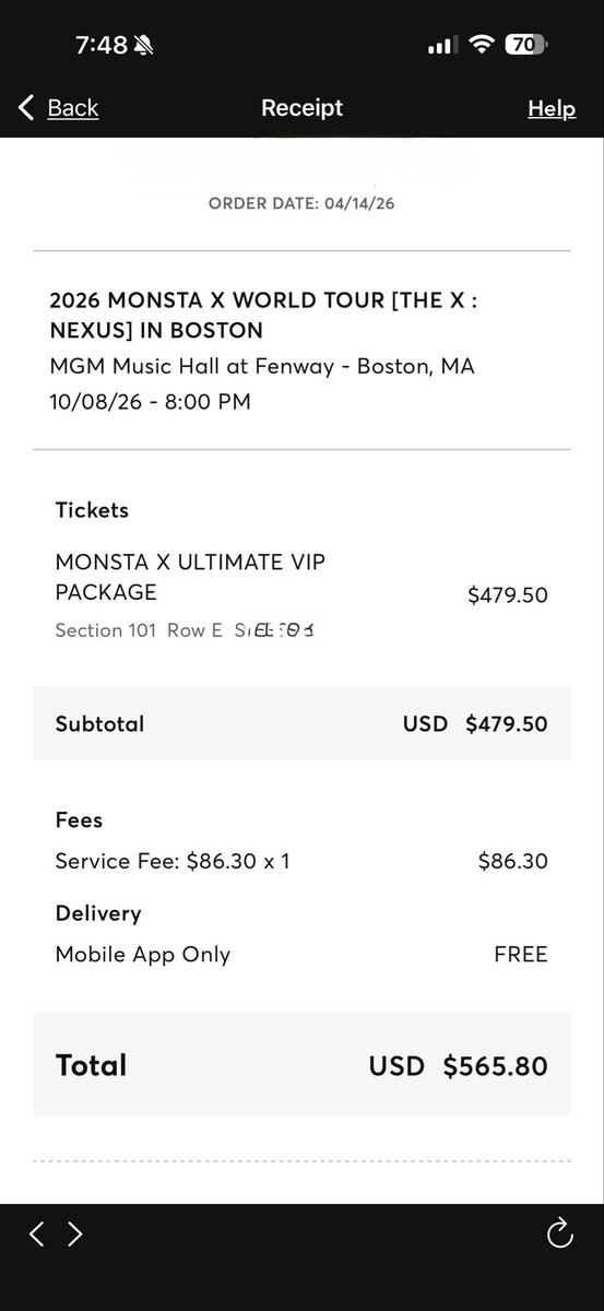 _K4rin44_'s tweet photo. #MONSTAX – Boston | October 8

Selling 1 ticket with the Ultimate VIP Package, with the Group Photo 

$585.80 — FACE VALUE
Payment: PayPal or Zelle

Selling because I have a big project at work and I won’t be able to make it. 😭
 I can send proof
#monstax #boston #MonstainBoston https://t.co/7uJYRz2Knx