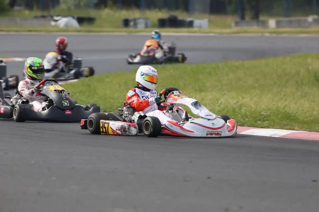 RoselinePears's tweet photo. Two free practice days are complete at Round 2 of the Polish Karting Championship in Poznań. Eryk is closing the gap to experienced drivers in his first full-size chassis season. Tomorrow: warm-up, qualifying and two races. https://t.co/VbiJEmRUSI