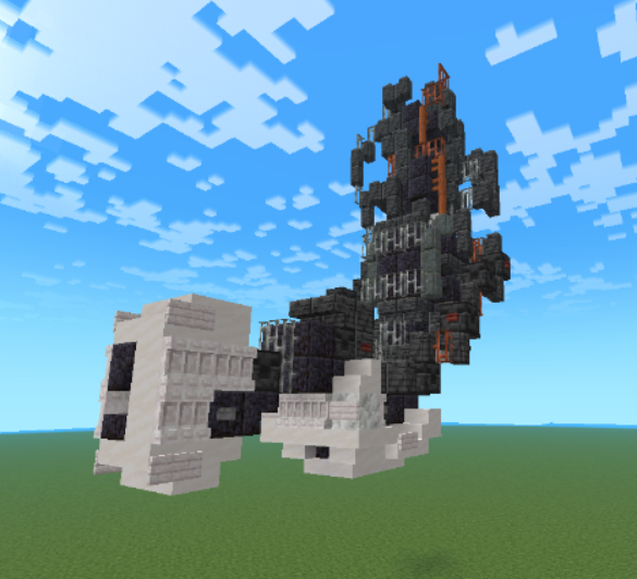 PossiblyK9's tweet photo. do you guyts like my Minecraft GLaDOS https://t.co/24eGVyr2MK