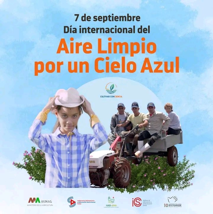 Ivisfilialpp's tweet photo. Día internacional del Aire Limpio
#Cuba https://t.co/1wPm8xwGZQ