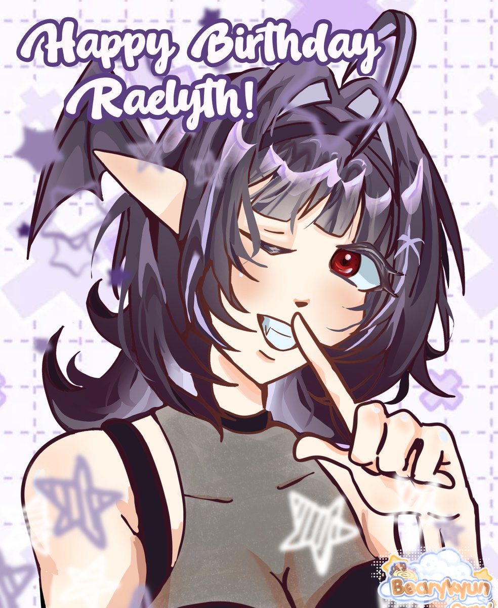 bearykyun's tweet photo. Happy birthday to our favorite blood enthu Raelyth!
@RaelythVT #fanart #Vtuber #birthdayart https://t.co/LFWXZsjT2R