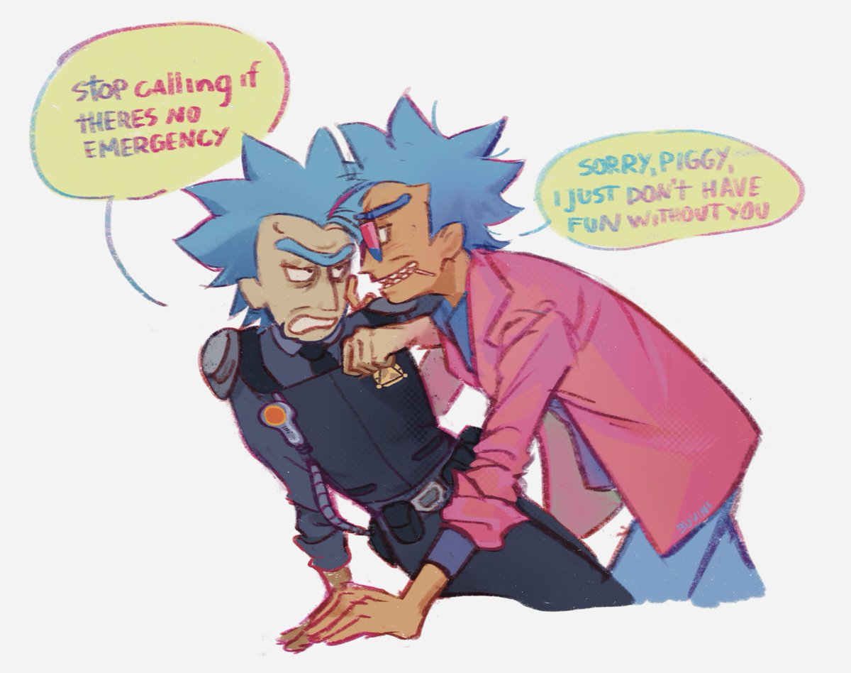 Skokla1's tweet photo. #rickandmorty #miamicop https://t.co/LwMkPBZgDX