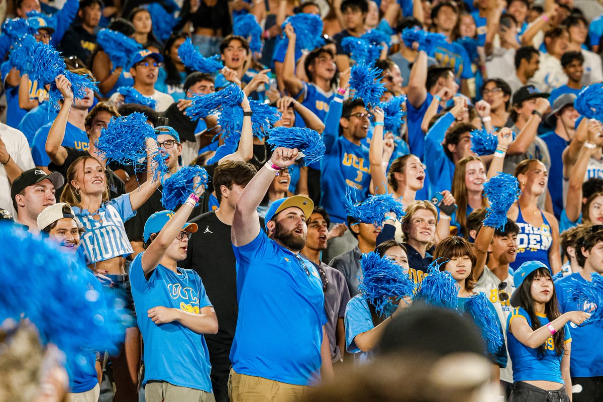 UCLAFootball's tweet photo. 🚨 Bruin Fans, this one's for you! 🚨

UCLA CEO & Director of Athletics Tim Harris has purchased 300 tickets for Bruin fans to attend Saturday's home opener vs. San Diego State.

🎟️ Claim your complimentary ticket(s) while supplies last. 🔗 Sign up here: https://t.co/vI5qSegBbF

Fans who are not selected for complimentary tickets will receive information on how to purchase a limited number of tickets at a 50% discount.