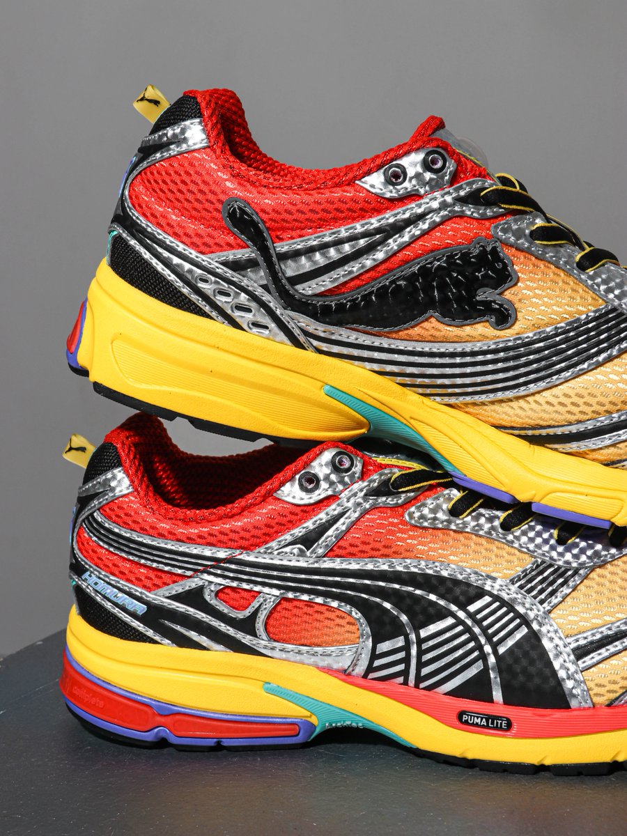 Karmaloop's tweet photo. Retro runner energy turned all the way up. 🔥

The PUMA Homura OG Hyper is available now at Karmaloop.🛒
https://t.co/Ld5a1p8GFz https://t.co/DKUMUsRrzD
