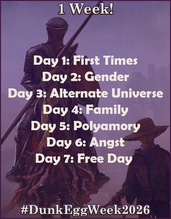 DunkEggWeek2026's tweet photo. We're one week away now!

The themes were decided with the idea of many prompts being placed in a general category that fit all of them, but if anyone wants to make posts with a simpler structure, we made this simplified list down to one/two words!

#DunkEggWeek #DunkEggWeek2026 https://t.co/IyLLGHymEO