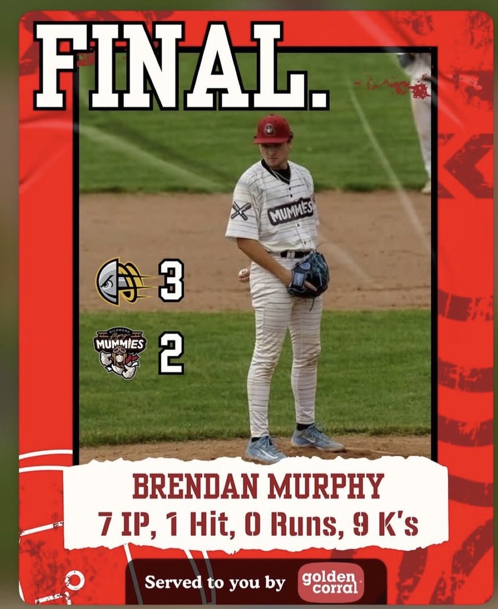 BmurphyLHP2024's tweet photo. June 28, 2026  vs Rockford Rivets https://t.co/ferWNV12oZ