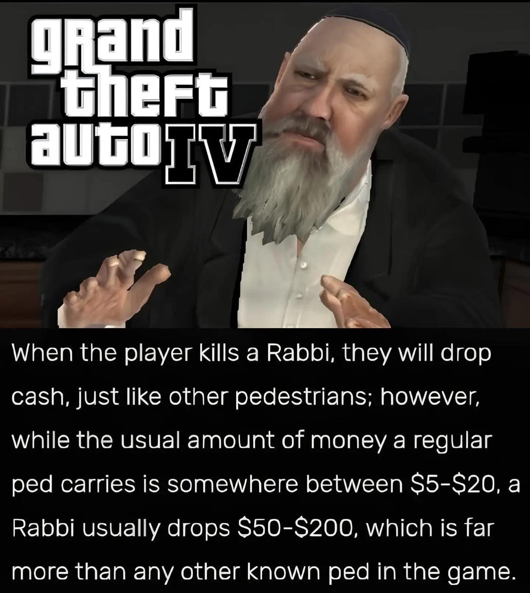 ShitpostRock's tweet photo. ''GTA 4 is Israeli Propaganda''

Meanwhile GTA 4: https://t.co/bSh81z4Ek4