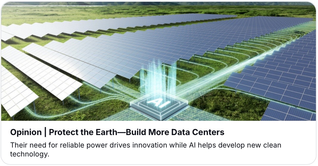 LyleLewis__Real's tweet photo. Data centers require more “clean” energy to satisfy their enormous electricity demand. So we build more consumption, then build more infrastructure to satisfy the consumption.

The energy transition has become a merry-go-round, and humanity has vertigo. https://t.co/HONUBbe6yu