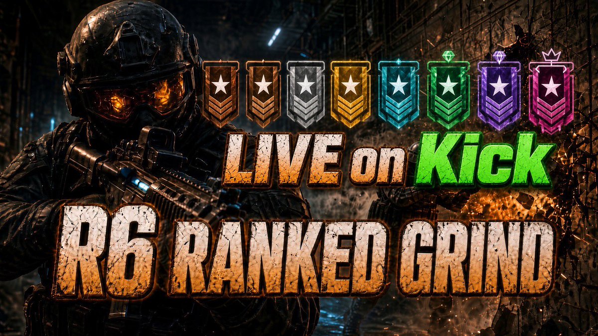 PotW3ll97's tweet photo. RANKED RESET ENERGY IS REAL 🔥

LIVE on Kick grinding R6 Ranked

Copper to Champ. No excuses. No off-switch.

Drop your CURRENT rank below ⬇️

I’m reading every one and I’m taking that energy into queue.

Who’s hopping in and sweating it with me? https://t.co/qz2NAuz46y