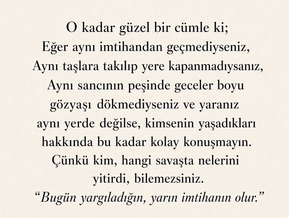 gregorsamsamsi's tweet photo. Yargılamayın. Anlayın. https://t.co/vUY2sO9H0B
